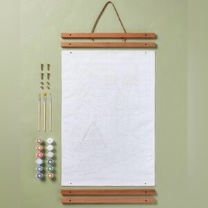 Ski Scene Paint by Numbers Canvas Art Kit - Hearth & Hand